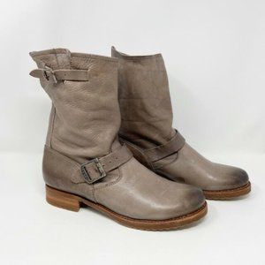 Frye Veronica Mid-Calf Taupe Boots